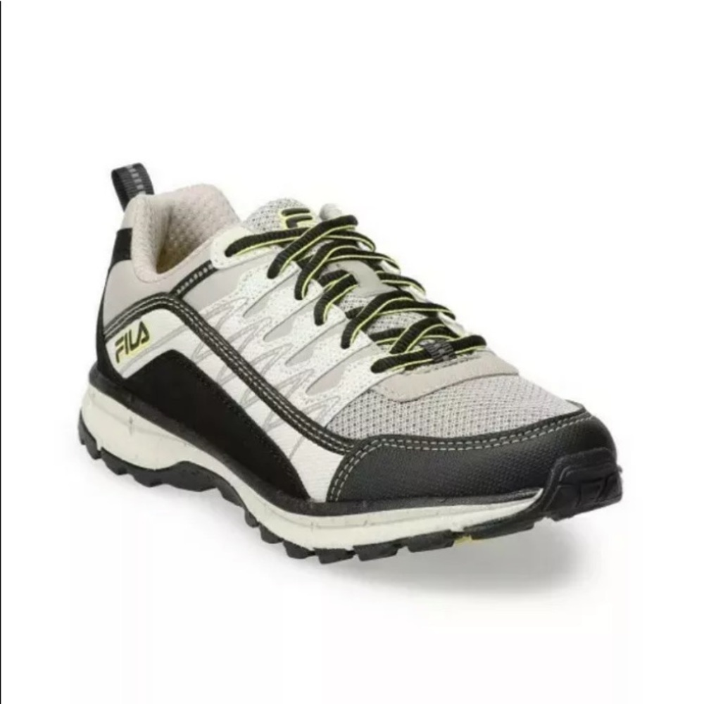 Sale! 🔥🔥🔥 Fila Evergrand TR 21.5 Size 10 Mesh Gray/Yellow  Athletic Sneakers